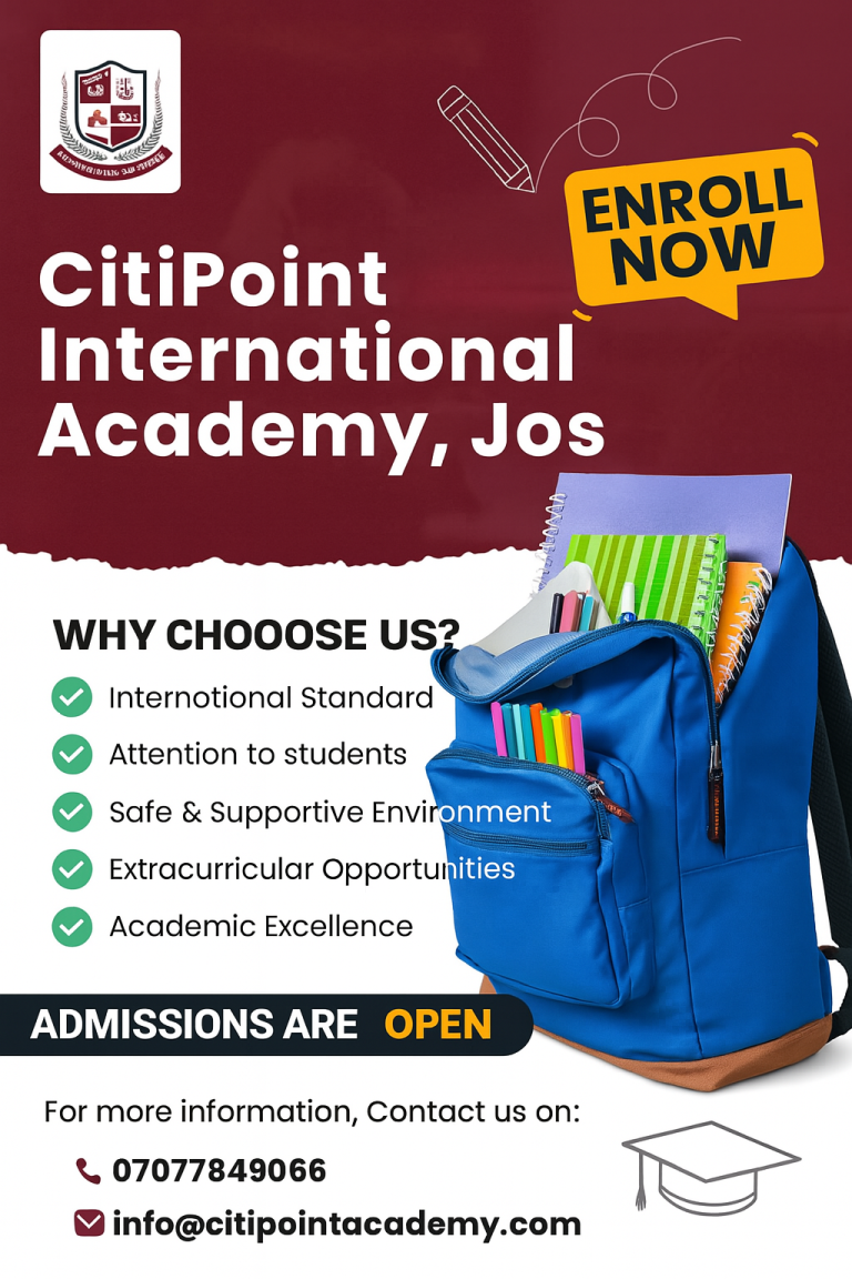 Enroll Now at CitiPoint International Academy, Jos!